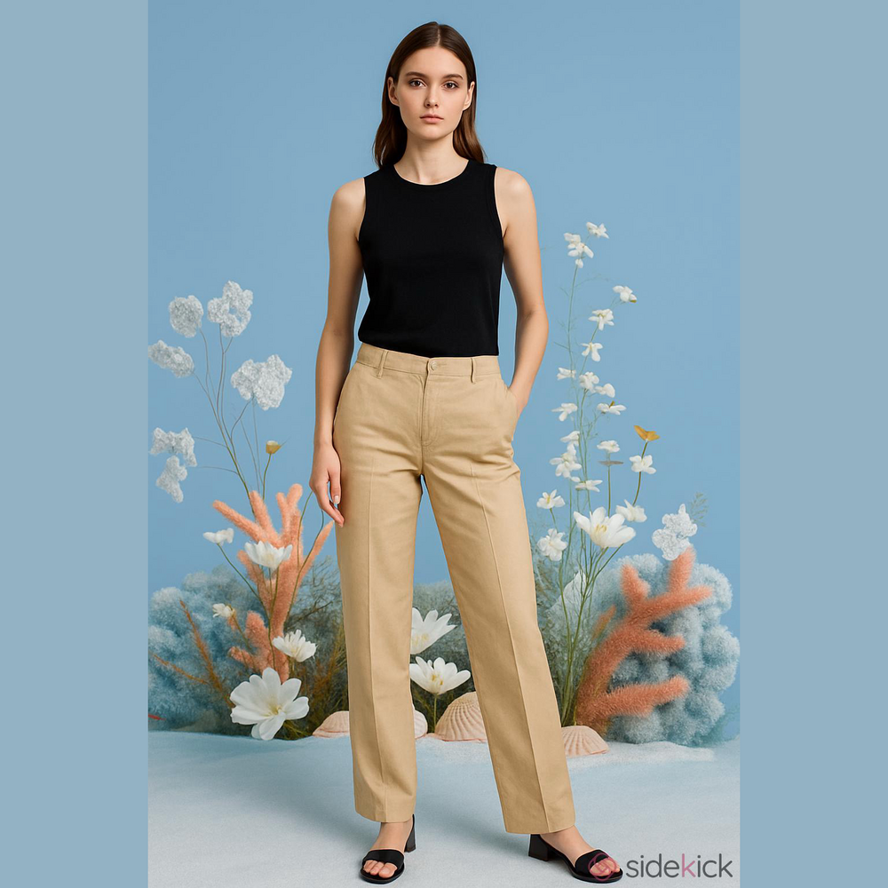 Max Mara Tan linen Pants Size 12